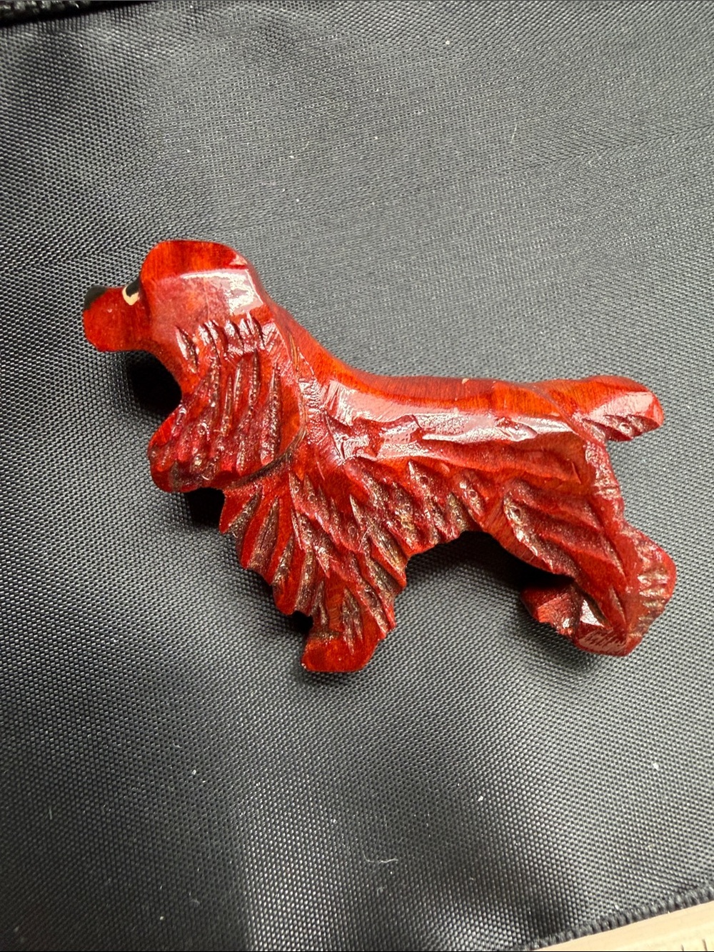 Vintage Brown Spaniel Dog Figurine Toy